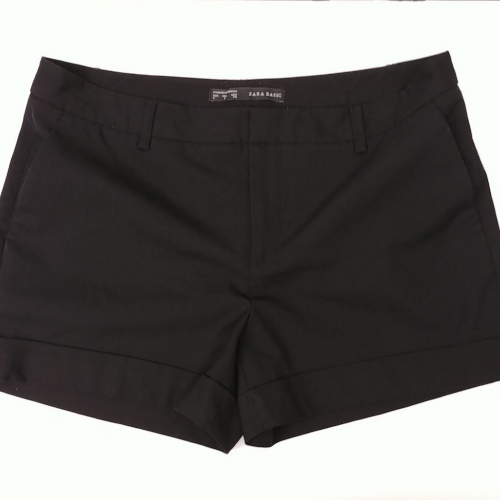Zara Basic Cuffed Shorts